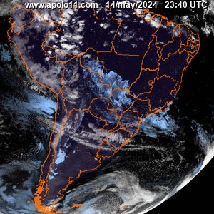imagem de satlite da Amrica do Sul e Brasil