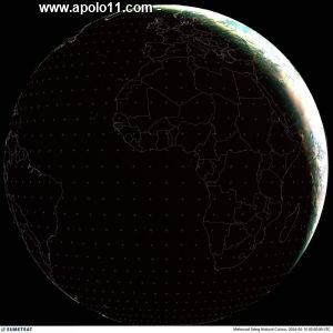 imagem de satlite da frica, Oriente Mdio. Atlntico norte e Atlntico sul